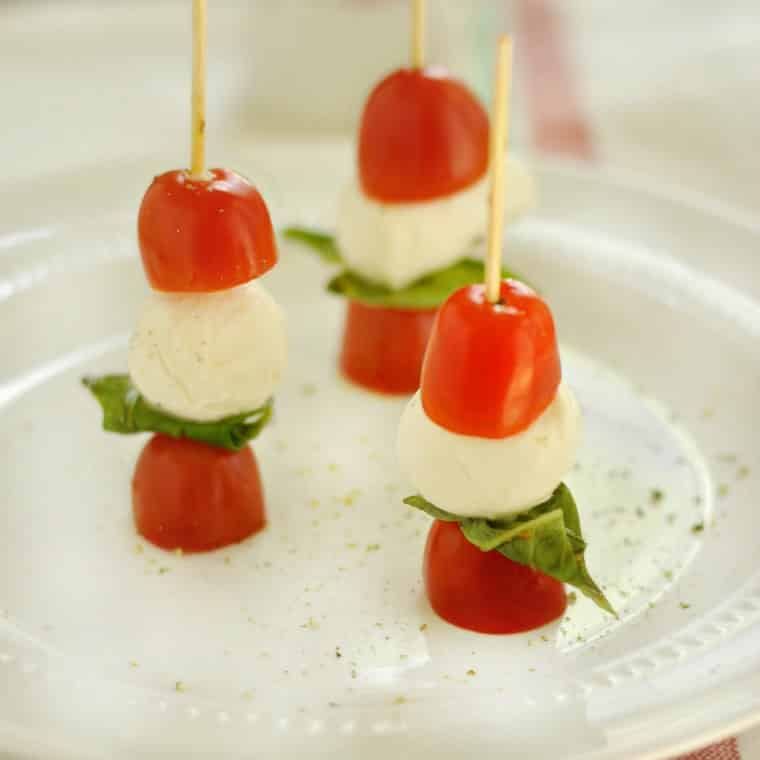 Caprese Salad Appetizers • Loaves and Dishes