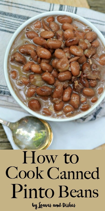 HOW TO COOK CANNED PINTO BEANS • Loaves and Dishes