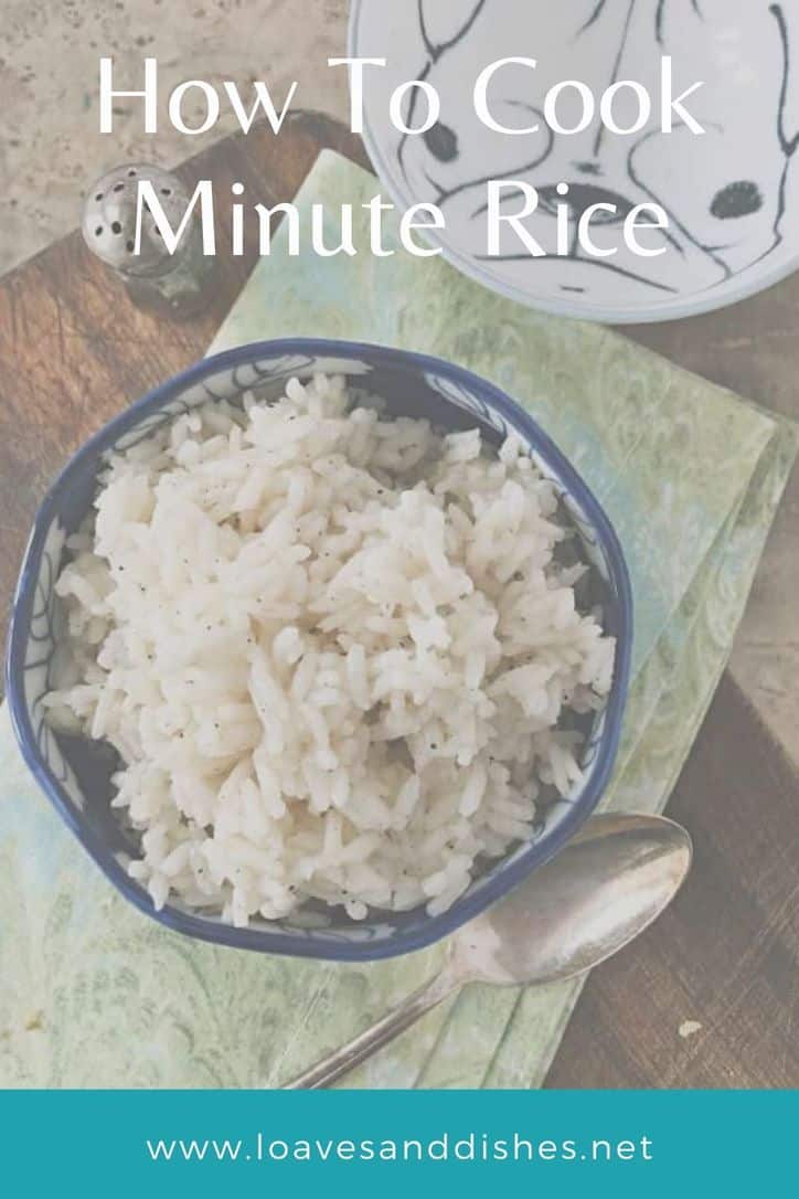 How to Cook Minute Rice on Stove Recipe (Instant) • Loaves and Dishes