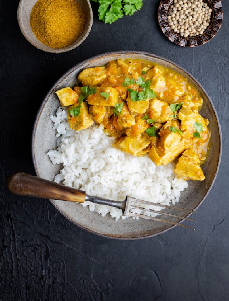 Pressure Cooker Chicken Curry • Loaves and Dishes