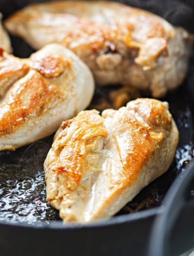 How To Cook Chicken Breast in a Pan • Loaves and Dishes