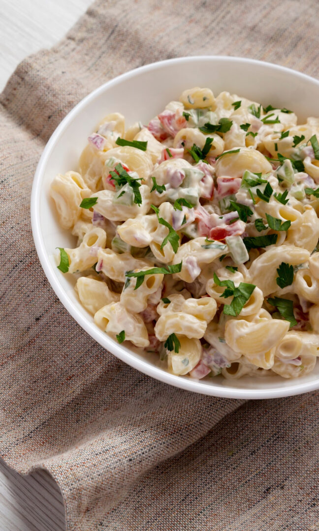 The Best Bacon Ranch Pasta Salad Recipe - Creamy • Loaves and Dishes